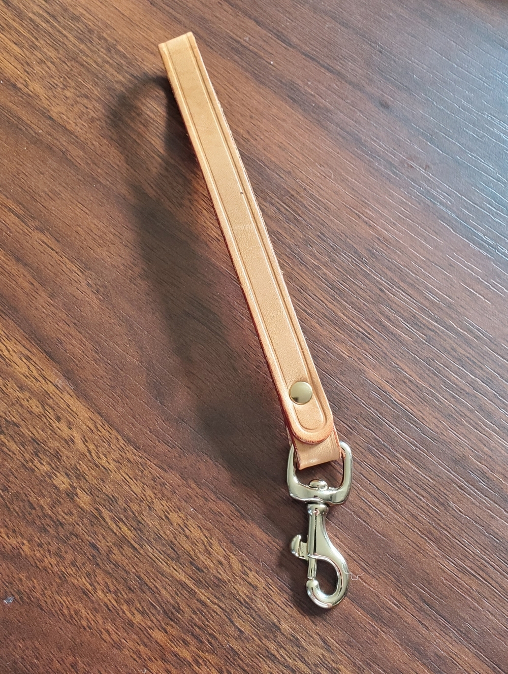 Dooney & Bourke Vachetta Brown Leather Wrist Strap with Metal Clasp Replacement